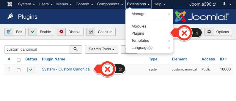 ขั้นตอนการติดตั้ง extension ใน joomla 