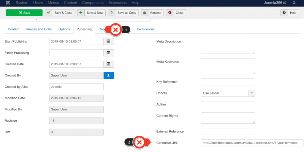 ขั้นตอนการเพิ่ม canonical Tag ในบทความ